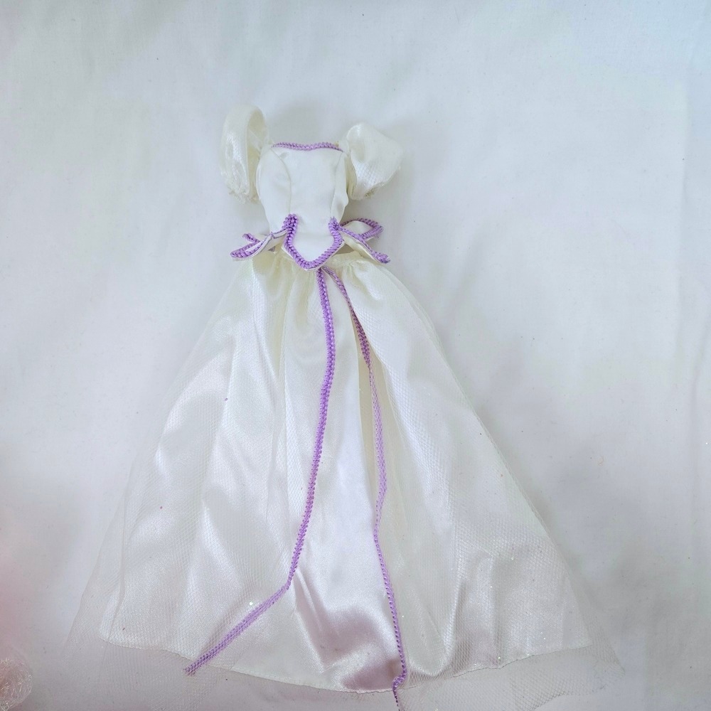 Disney The Little Mermaid White Purple Ocean Bride Replacement Dress Vtg‎ 1995